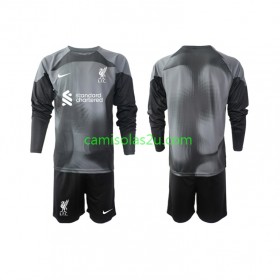 Camisolas de futebol Liverpool Guarda Redes Criança Equipamento Alternativa 2022/23 Manga Comprida